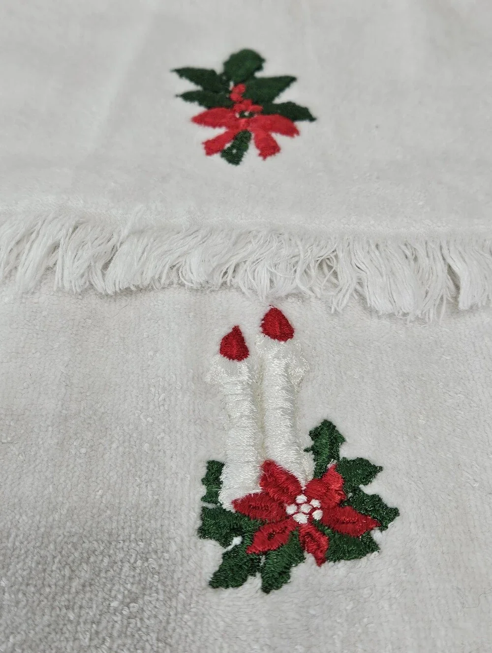 16 Christmas Themed Small Kitchen Bathroom Hand Towels with Various Embroidered